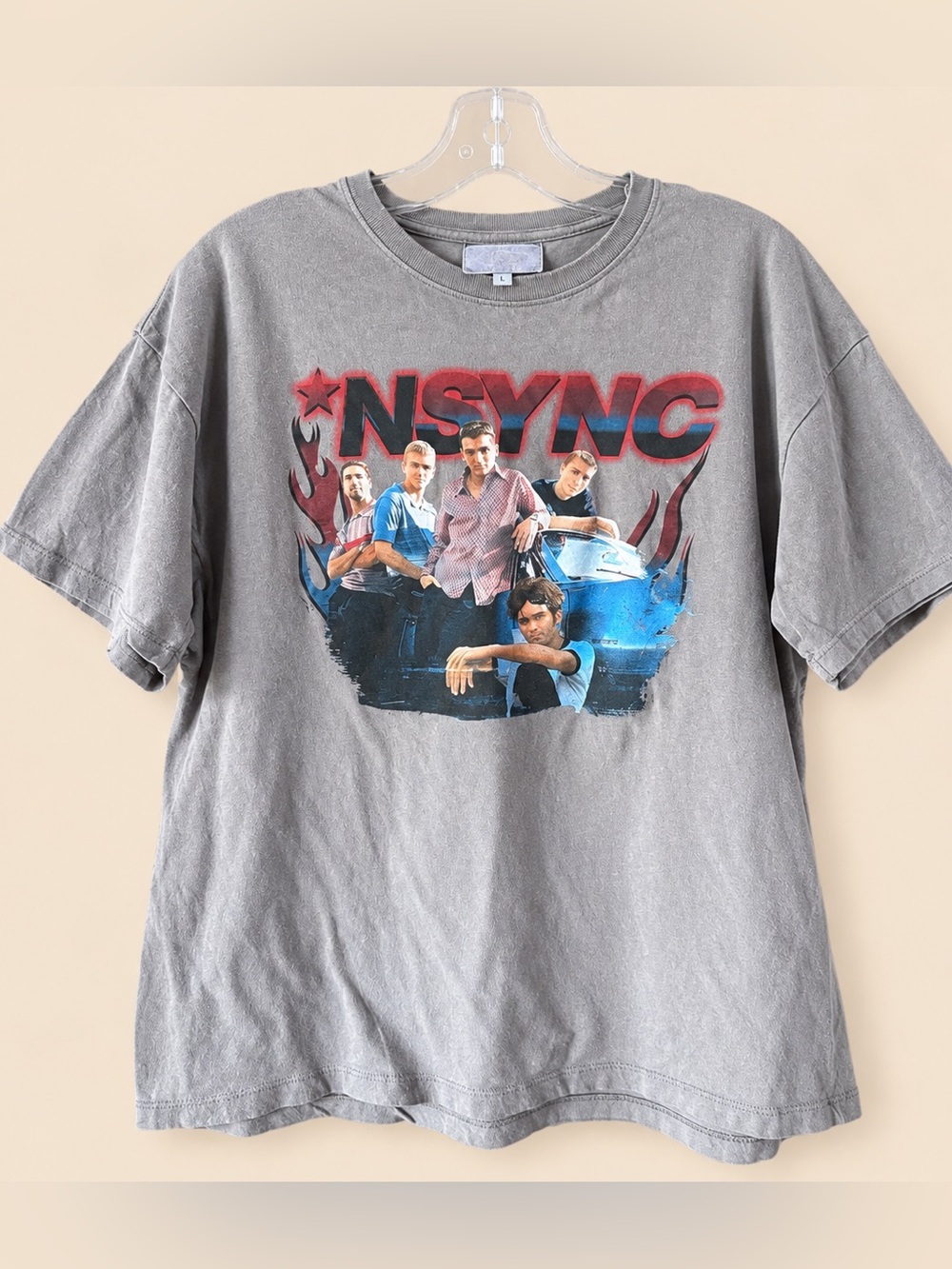 Y2K NSYNC Graphic Band Tee M